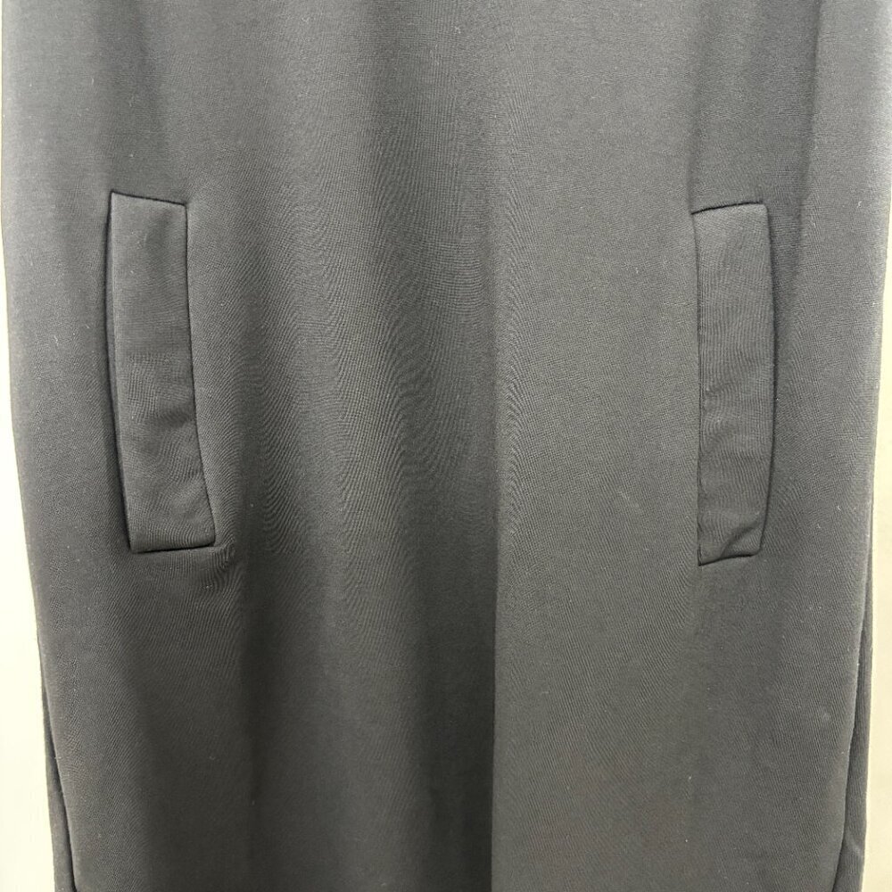 L.B.P.Y Black Classic Corpo Uniform Pinafore Pockets Midi Size M - Picture 4 of 8